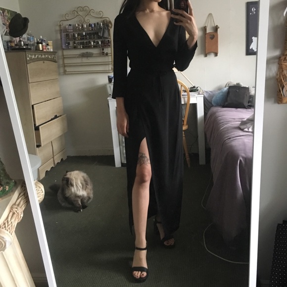 american apparel julliard wrap dress